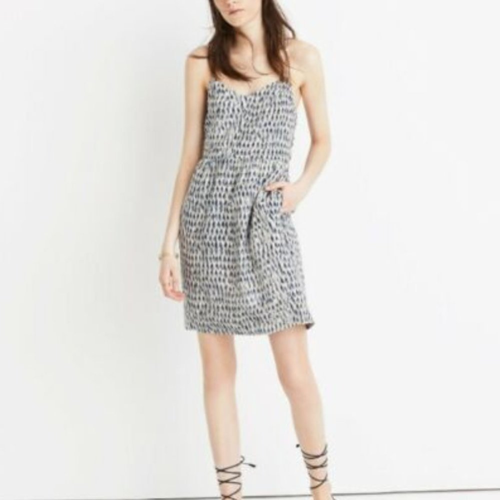 MADEWELL 100% silk mini dress